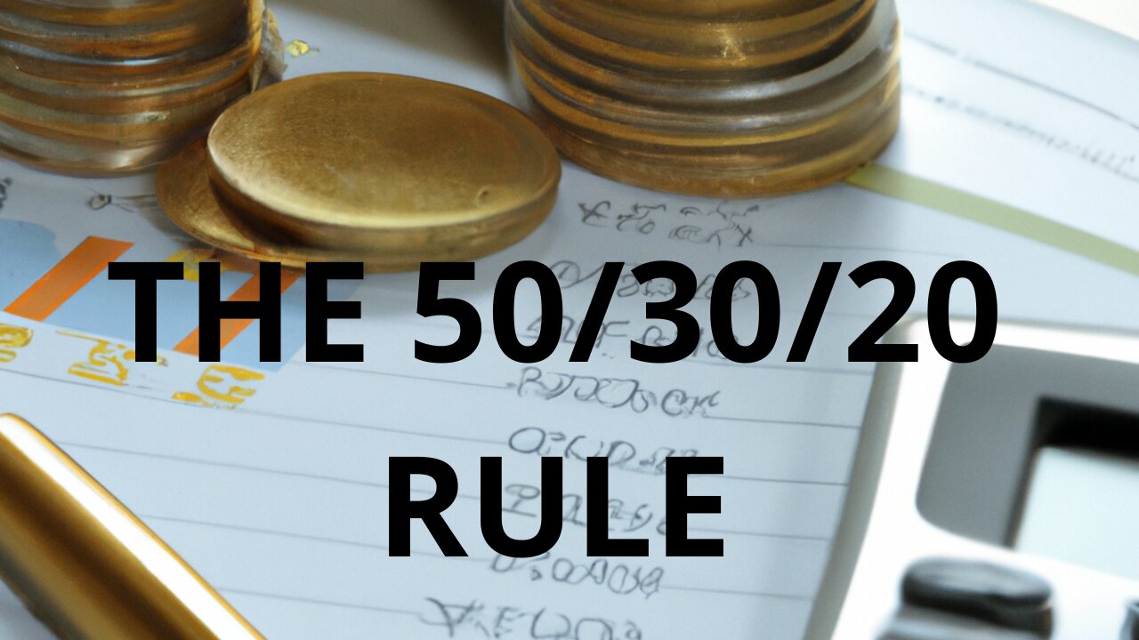 How to APPLY the 50/30/20 RULE to MANAGE your MONEY