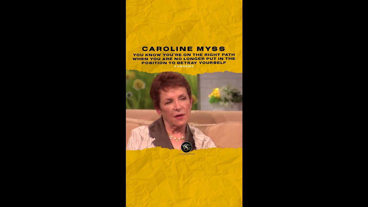 #carolinemyss Ur on the right path when ur no longer in a position 2 betray urself🎥 @OWNTV