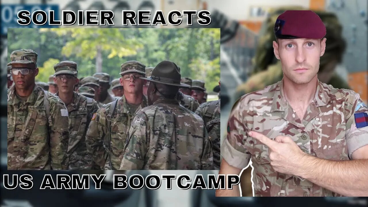 What Army Recruits go Through US Army Bootcamp British Soldier Reacts