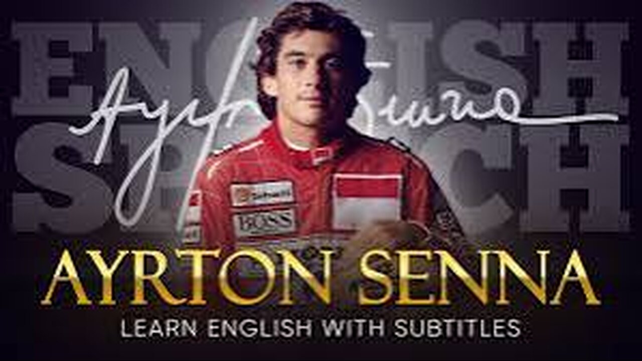 ENGLISH SPEECH | AYRTON SENNA: The Unstoppable Legend (English Subtitles)