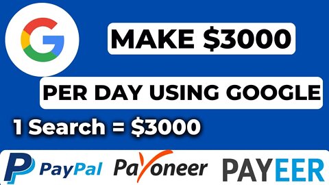 Google Search: How To Earn $3000 per day from google | make money online