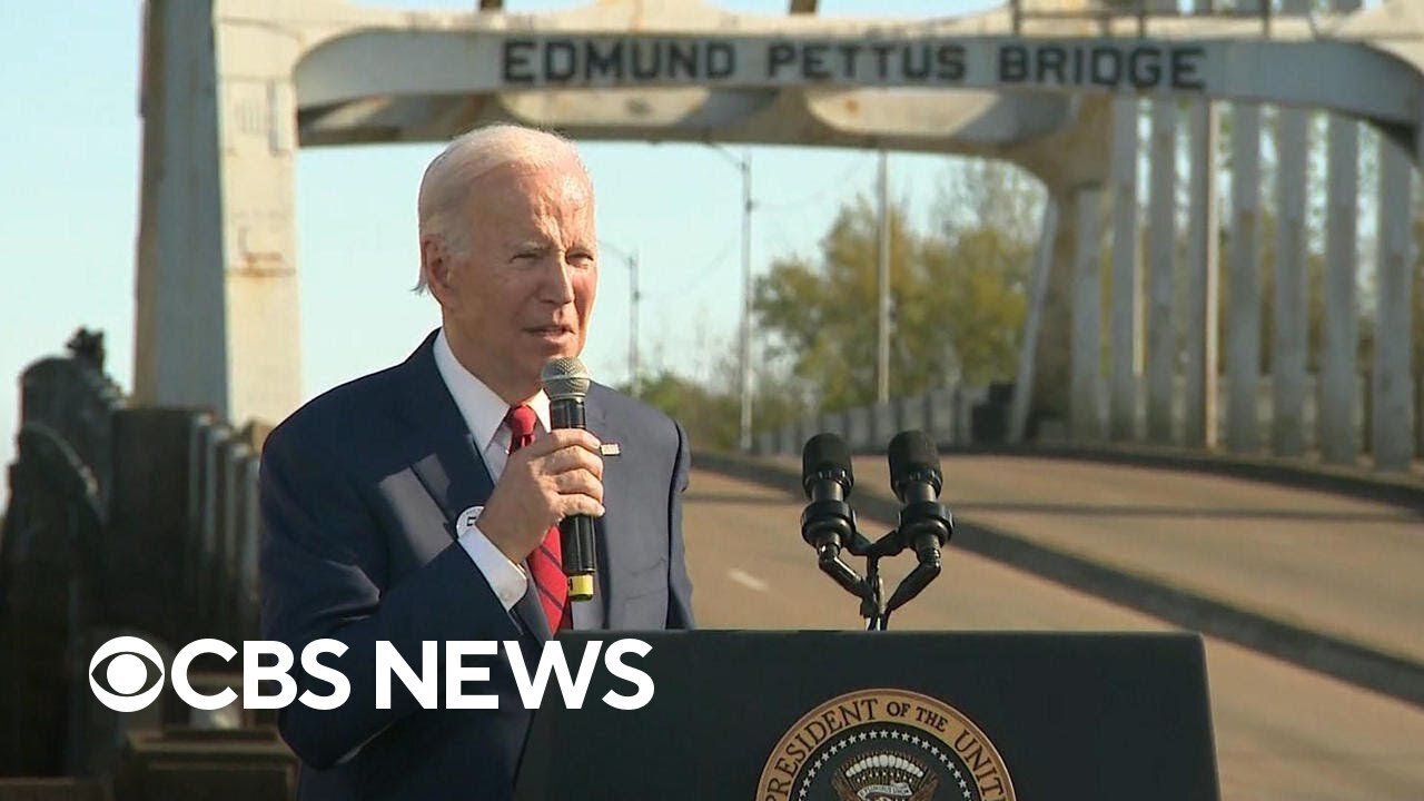 Biden marks "Bloody Sunday" in Selma, calls for stronger voting laws