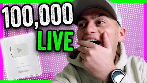 REACTING TO 100,000 SUBSCRIBERS LIVE - YOUTUBE SILVER PLAY BUTTON AWARD