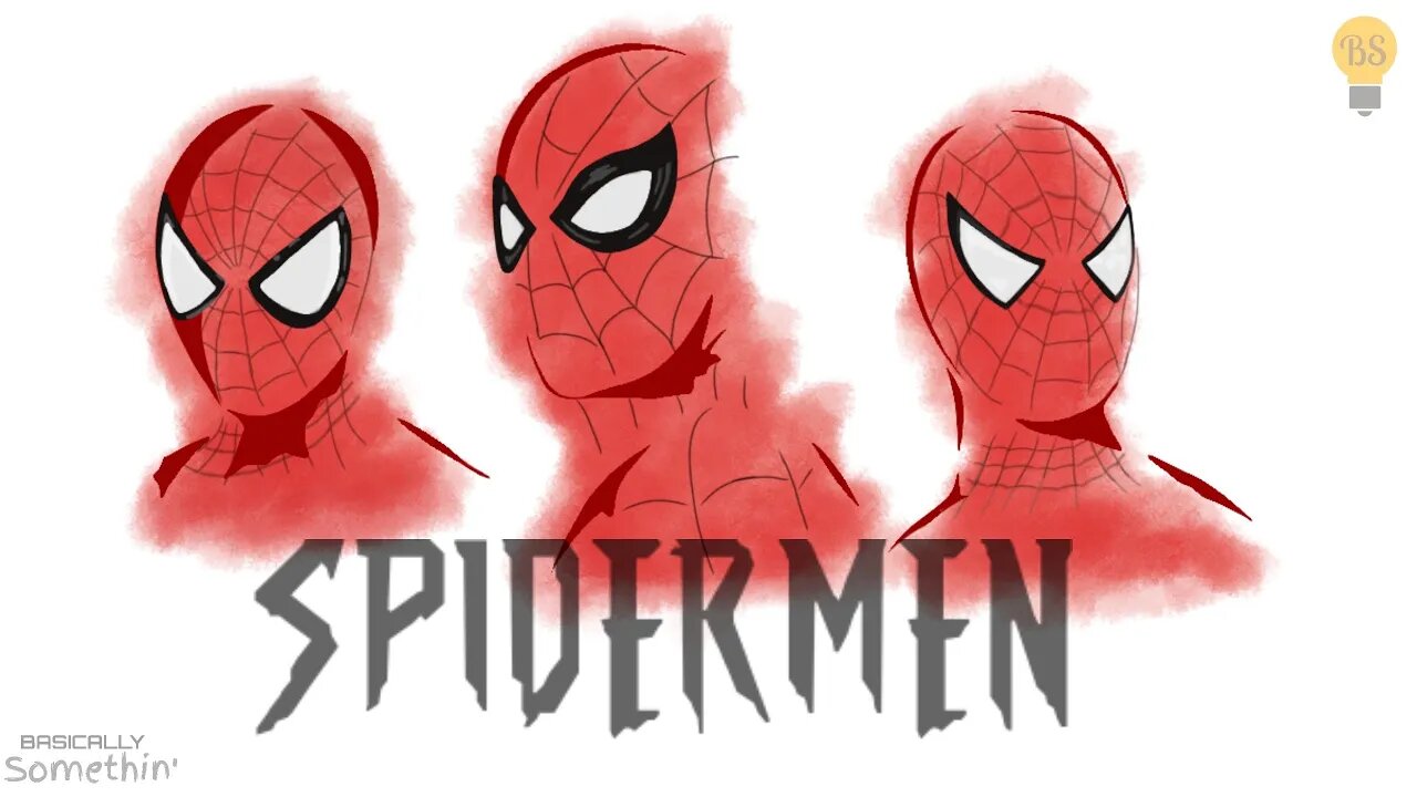 The 3 Spidermen | Digital Artwork #shorts #spidermannowayhome #spiderman #spiderverse #digitalart