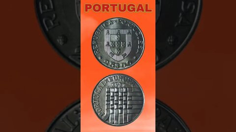 Portugal 25 Escudos 1986.#shorts #education #coinnotesz