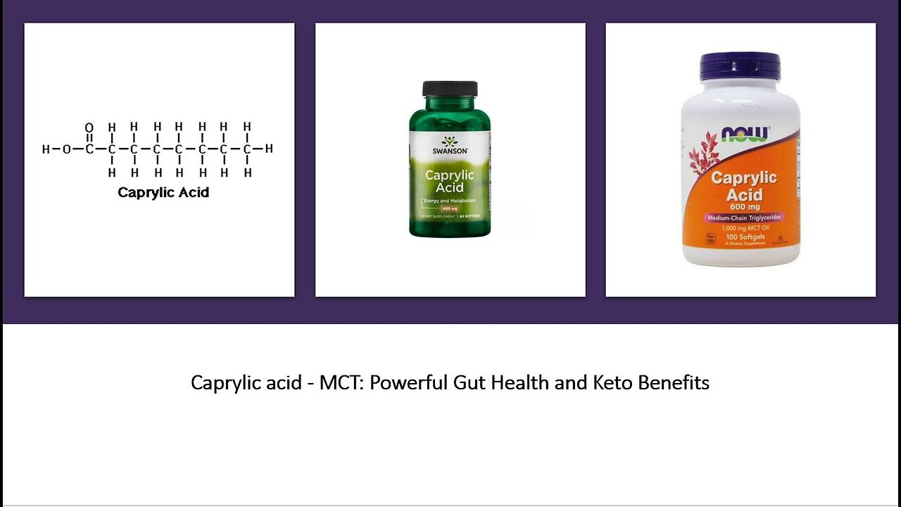 Caprylic Acid - Coconut Oil MCT Extract for Ketosis, Energy, Brain Power & More