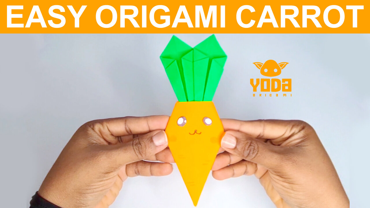 How To Make an Origami Carrot - Easy And Step By Step Tutorial