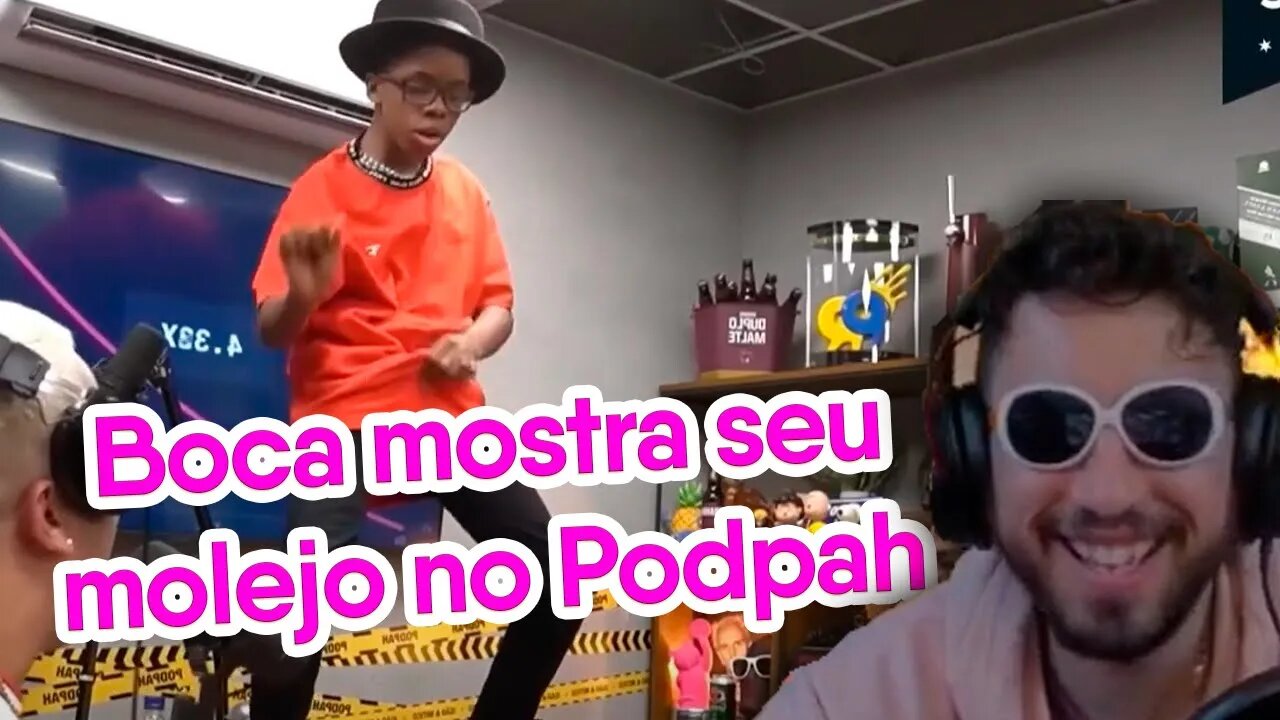 Lindinho reagindo "BOCA MOSTRA TODO O SEU MOLEJO NO PODPAH"