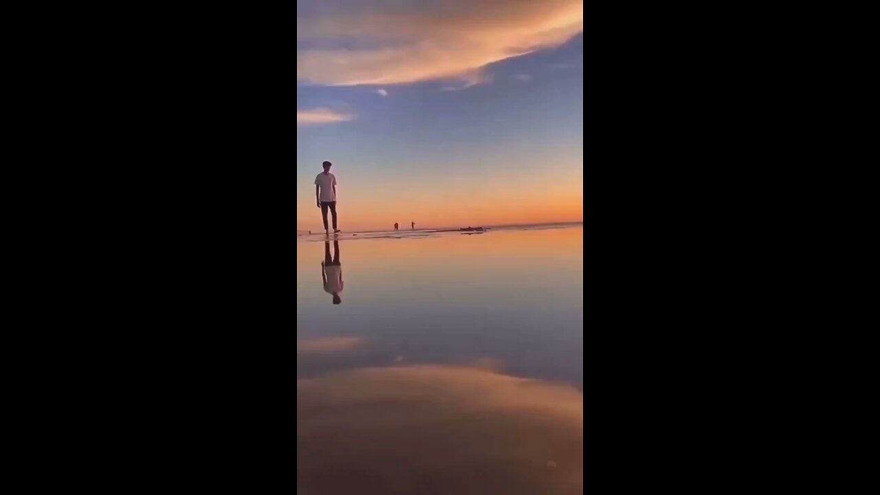 Awesome sunset backflip.