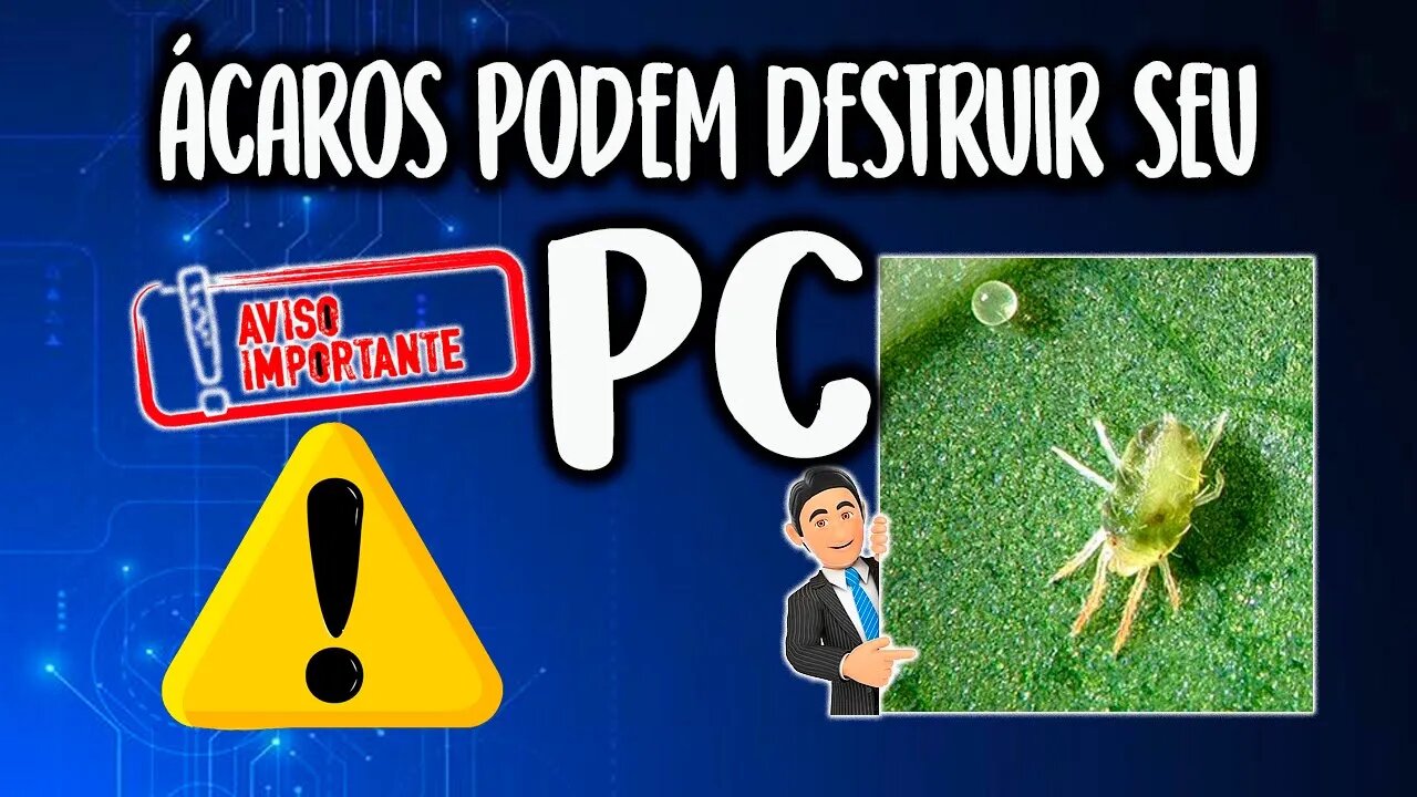 Ácaros podem destruir seu PC [Veja]#shorts