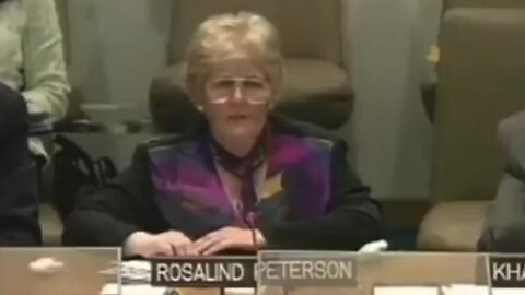 A UN Council Assembly Meeting In 2006, On The Subject Of Chemtrails And What They’re Doing