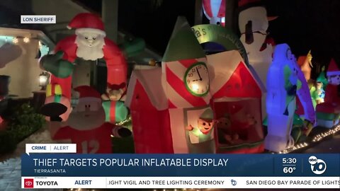 Thief targets popular inflatable display in Tierrasanta neighborhood