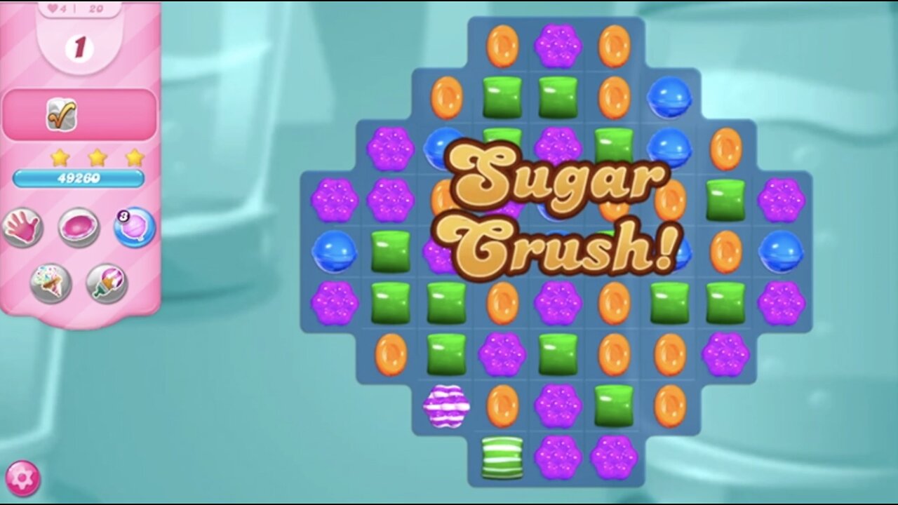 Candy Crush Saga | Level 20 | NO BOOSTERS | 3 STARS | PASSED ON FIRST TRY! | 111740 🦄
