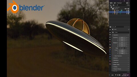 Modeling a UFO in blender #22