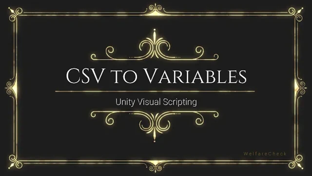 CSV to Variables - Unity Visual Scripting / Bolt