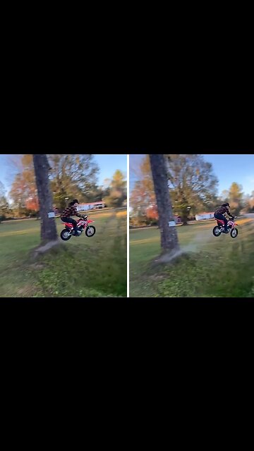 Epic bike wipeout caught on camera