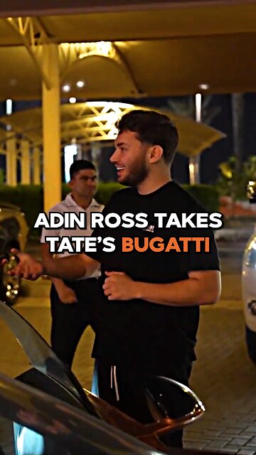 Adin Ross Takes Andrew Tate's Bugatti
