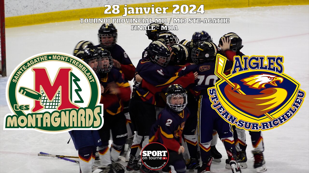 Faits saillants - Match du 28 janvier 2024 - Finale M11A Tournoi provincial M11 / M13 Ste-Agathe