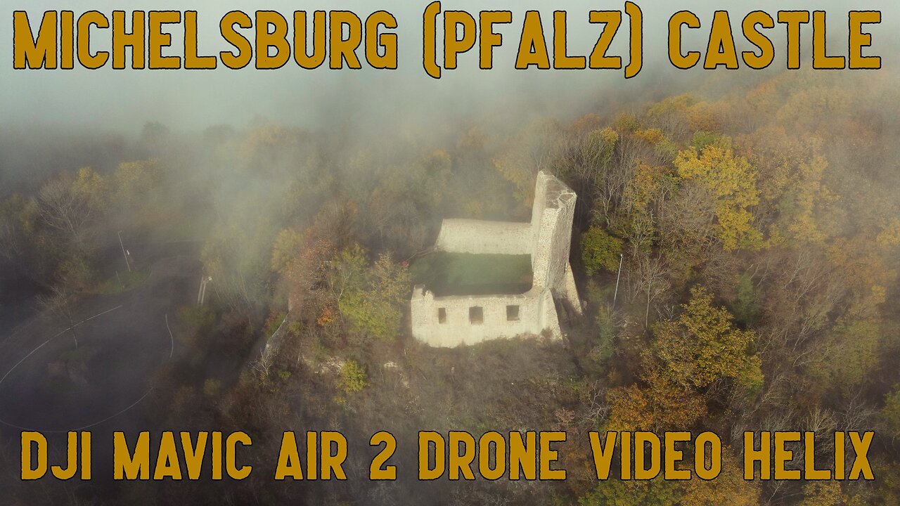 Michelsburg (Pfalz) Castle Germany / DJI Mavic Air 2 Drone Video Helix