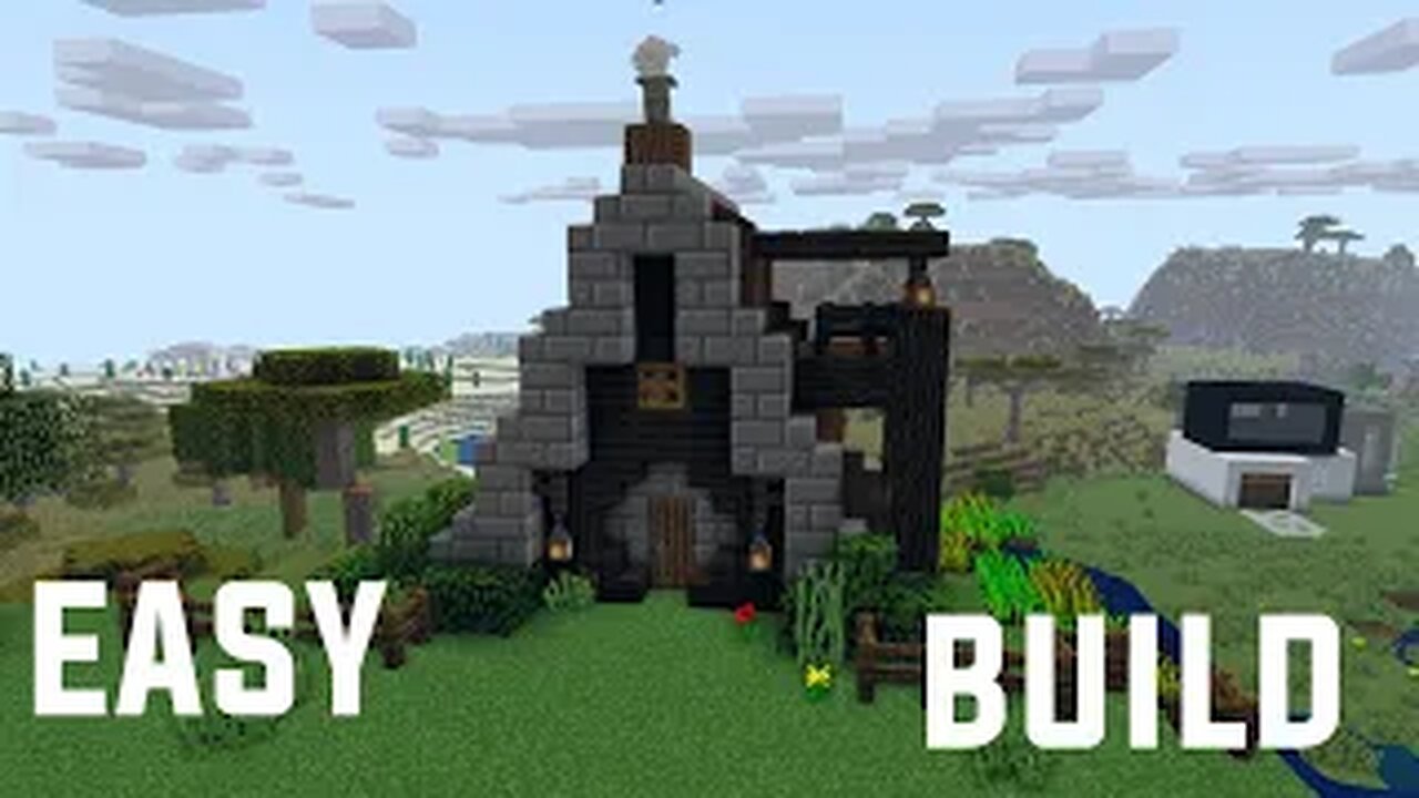 How to build a Cottage House in minecraft