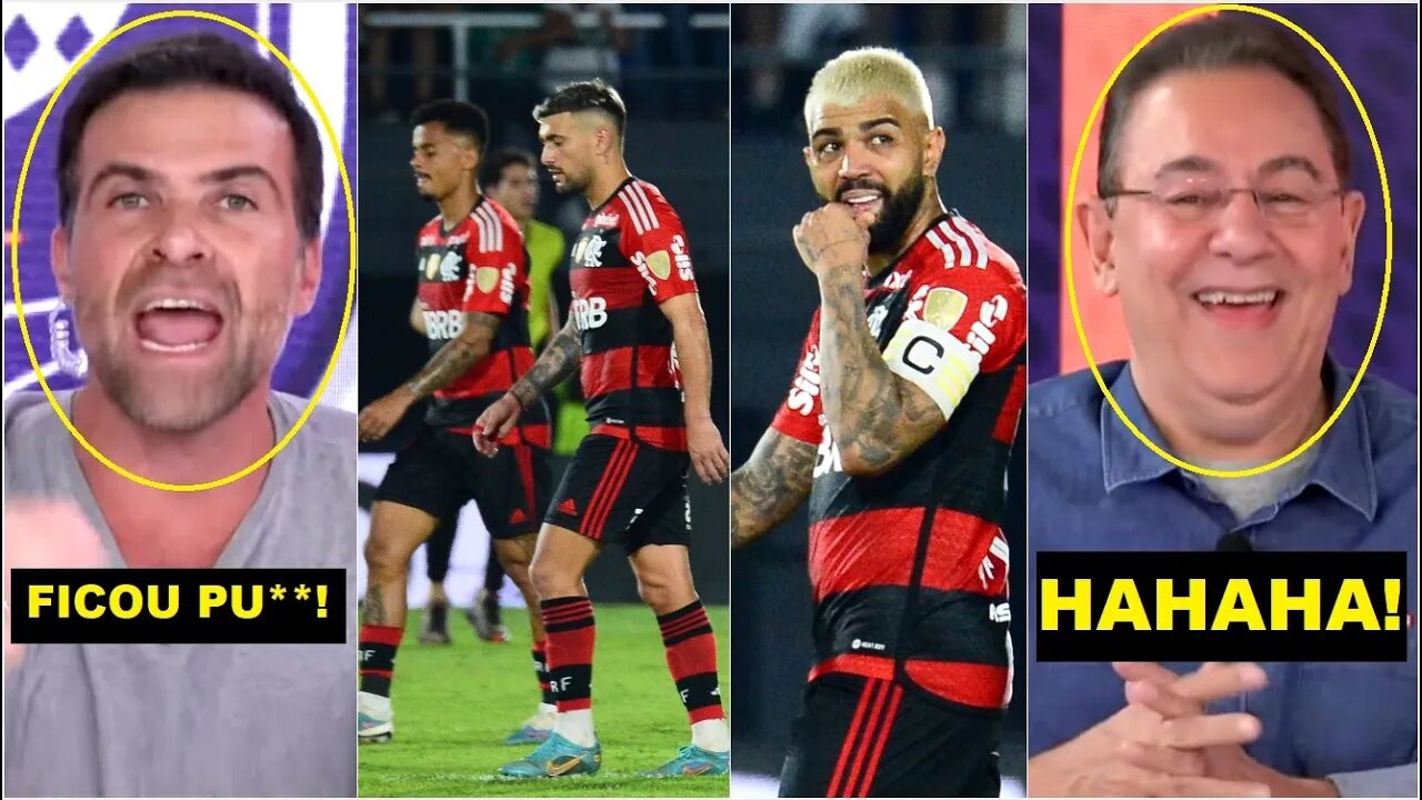 HILÁRIO! "Eu tô MUITO CHATEADO com a ELIMINAÇÃO do Flamengo, Pilhado!" Flavio Prado ALOPRA!