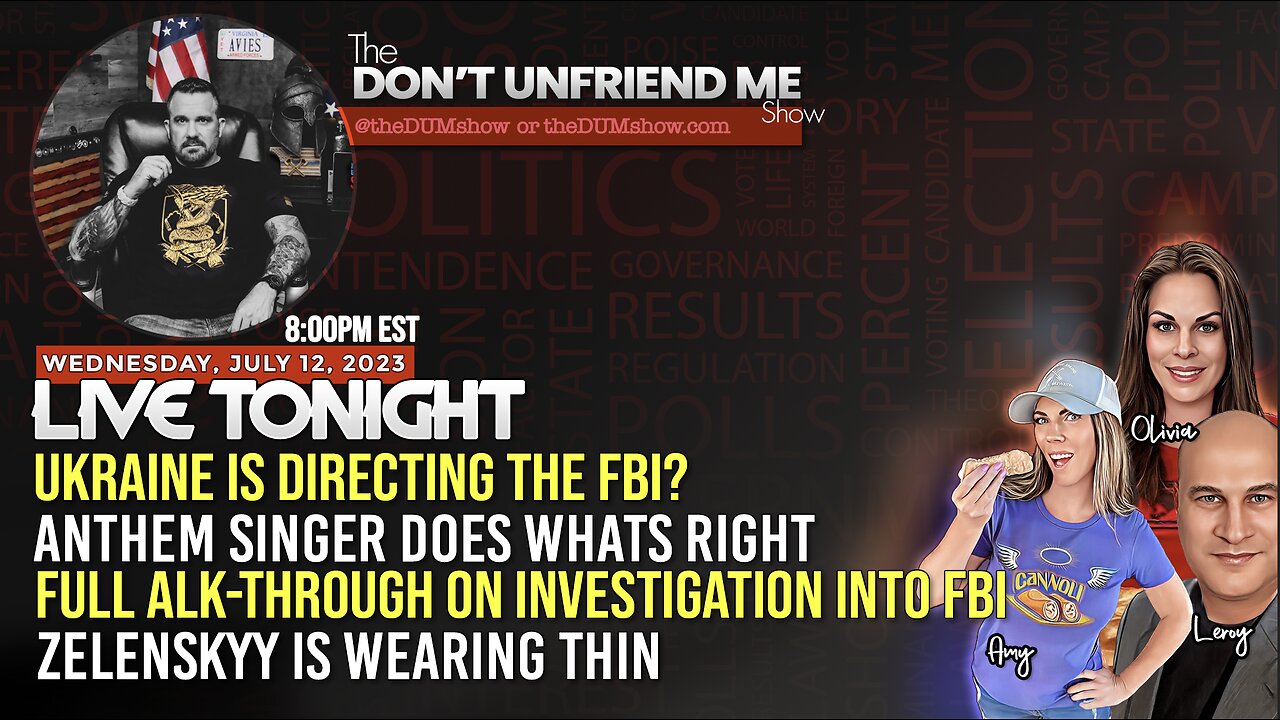 Tonight 8PM Eastern: The Don’t Unfriend Me Show Live!