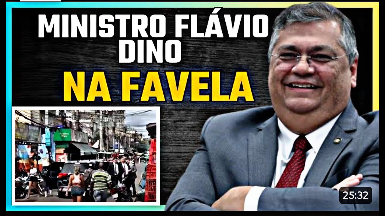 FLÁVIO DINO ENTRA SEM ESCOLTA NA FAVELA DA MARÉ