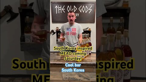 Cool bar South Korea! South Korea inspired MEAD coming Saturday! #mead #honeywine #alcohol