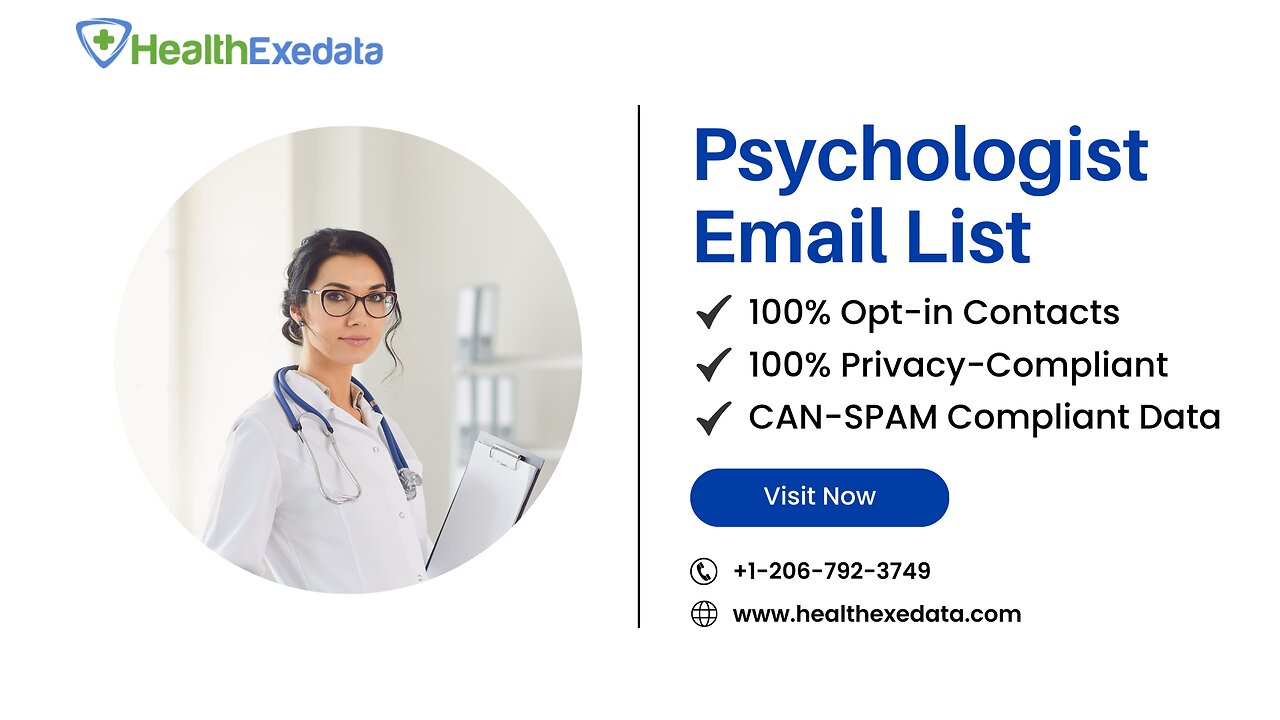 100% Privacy-Compliant Psychologist Email Addresses - Healthexedata