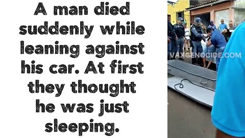 A man died suddenly while leaning against his car. At first they thought he was just sleeping.