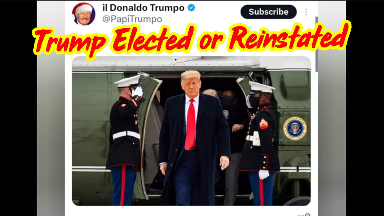 Breaking - Trump Elected or Reinstated - 3/14/24..