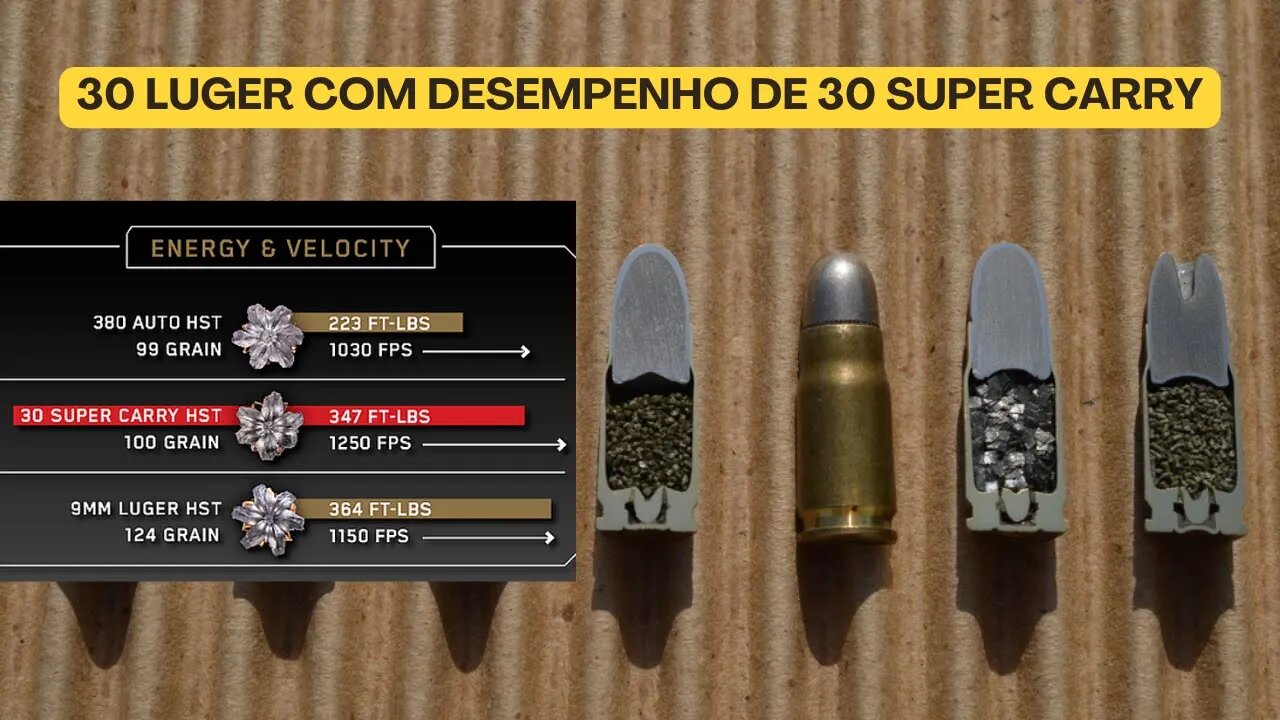 30 Luger com desempenho de 30 Super Carry #cortedelives