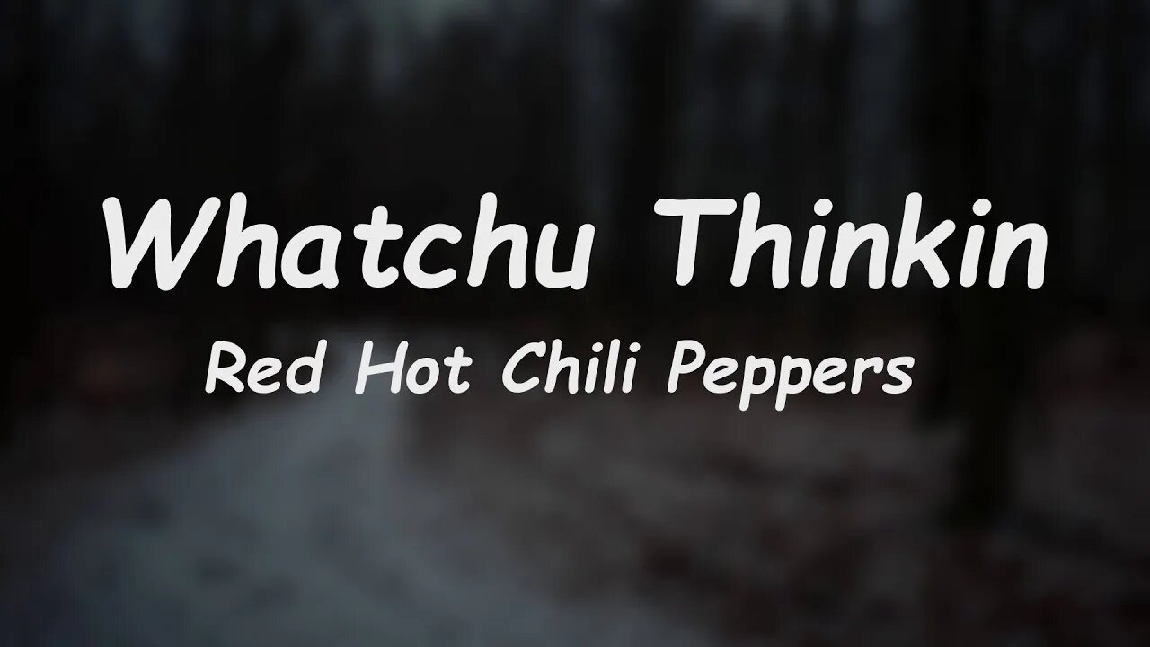 Red Hot Chili Peppers - Whatchu Thinkin (Lyrics)