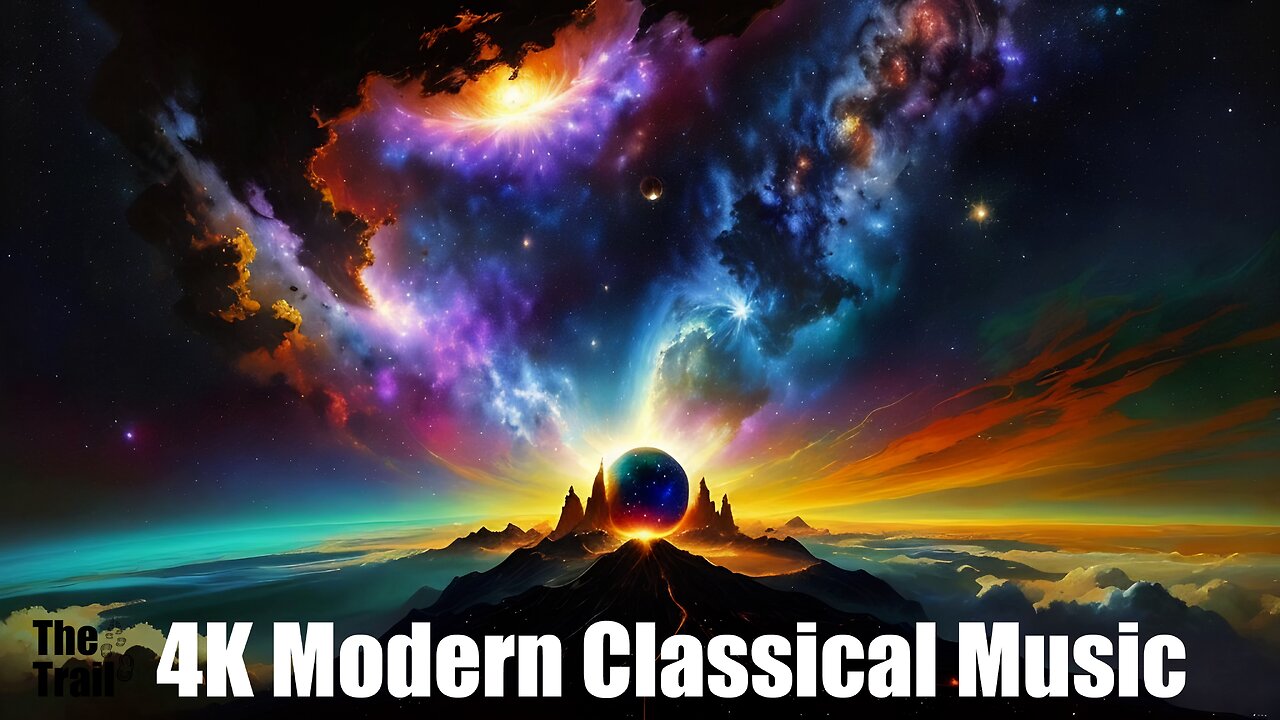 Modern Classical Music - A New Constellation | (AI) Audio Reactive Oil Painting | Cosmic Light