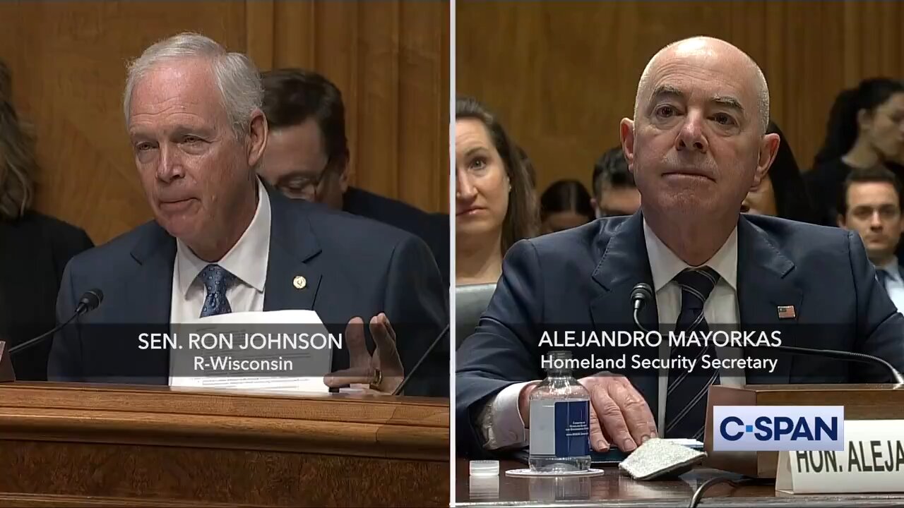 Sen Johnson accuses Mayorkas of being complicit and aiding and abetting the murder of Americans