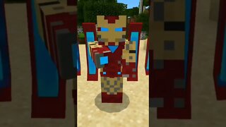 VIREI HOMEM DE FERRO NO MINECRAFT 😱😱😱😱#shorts #viral #youtubeshorts #marvel