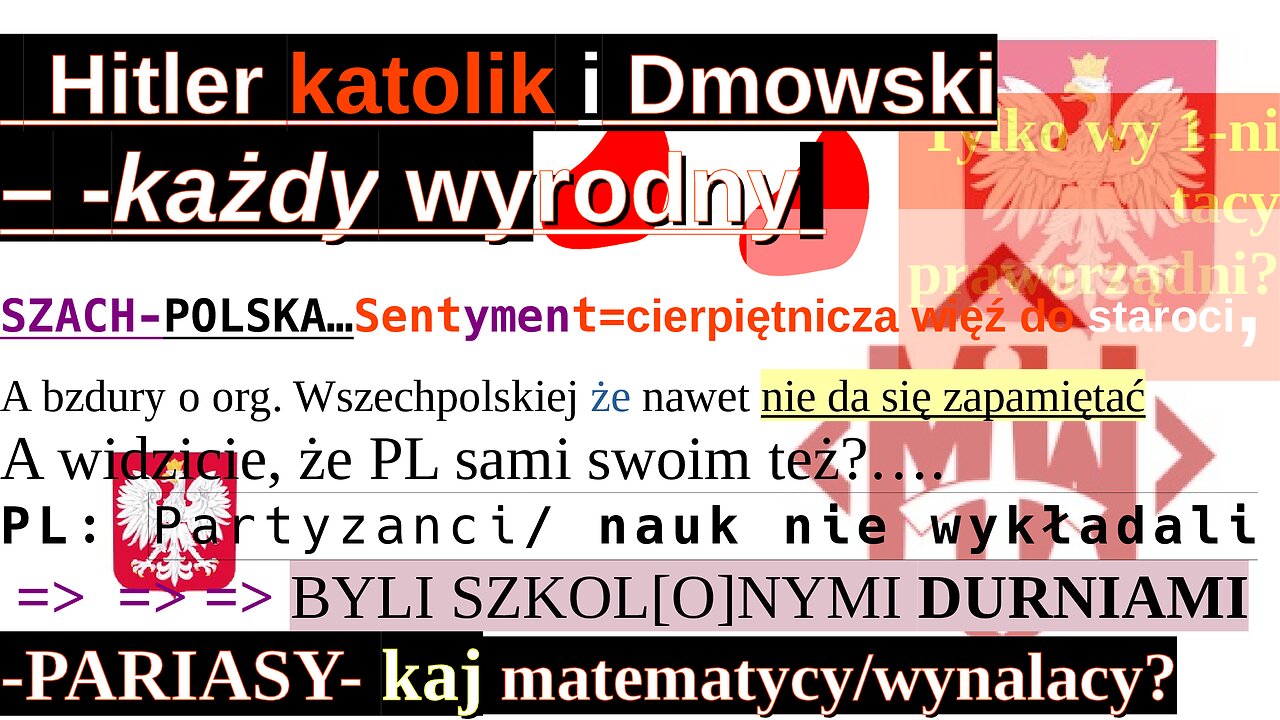 ZŁA Azja Ykraina Europa/O•Żebrowskim: Miast dużo o•procesorach to CHWALIŁ katolickich•psycho-zwyroli