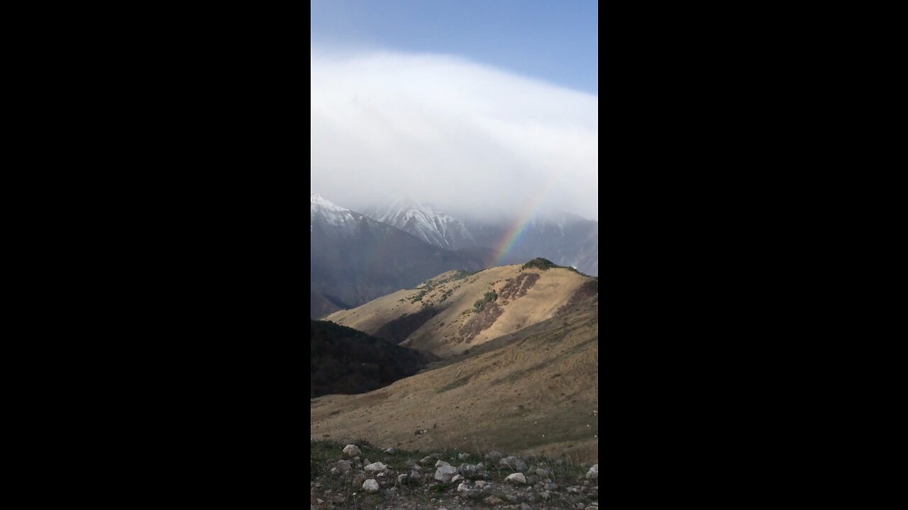 From Mountains Rainbow view after heavy Rain!