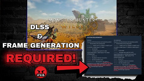 Monster Hunter Wilds Beta: BAD PERFORMANCE - Game Developers REQUIRING DLSS & Frame Generation