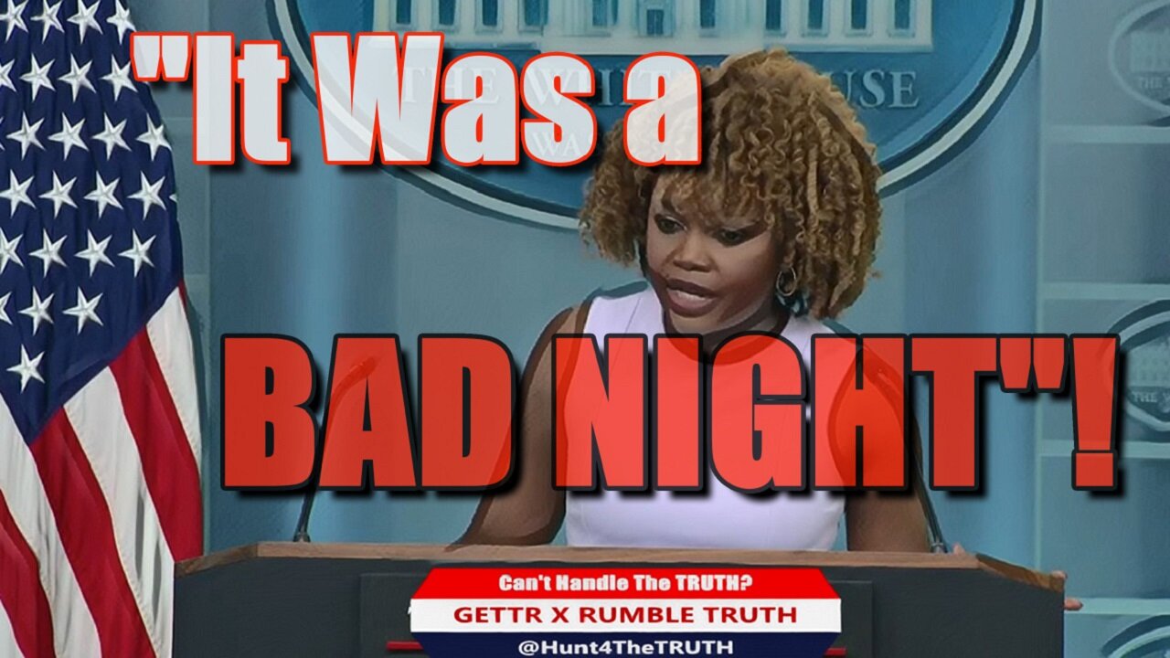 🚨 Jean-Pierre's DISTURBING WH PRESSER: SLAMS Biden's Debate Performance! 😱🤯 "BAD NIGHT!