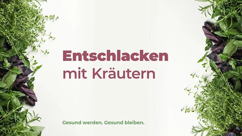 02. Entschlacken mit Kräutern # Heidi Kohl # Gesund werden. gesund bleiben.