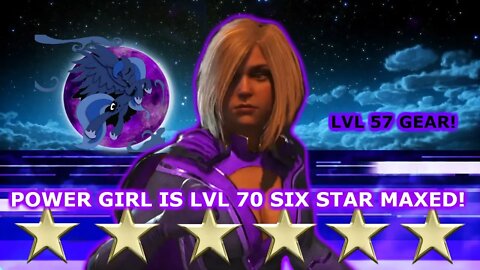 Power Girl has all lvl 57 Gear!
