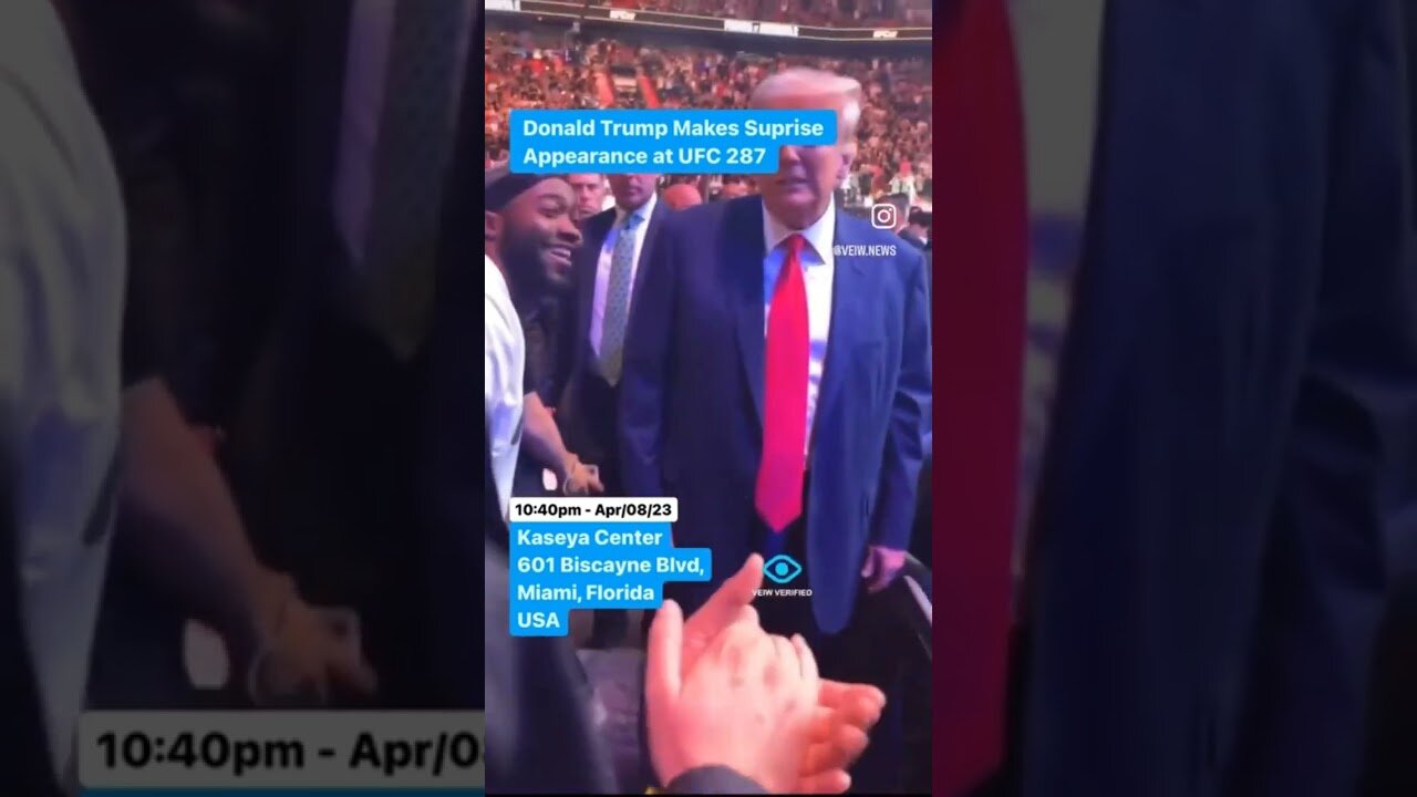 BEHIND THE SCENES with President Trump at UFC 287 in Miami! 👊💥