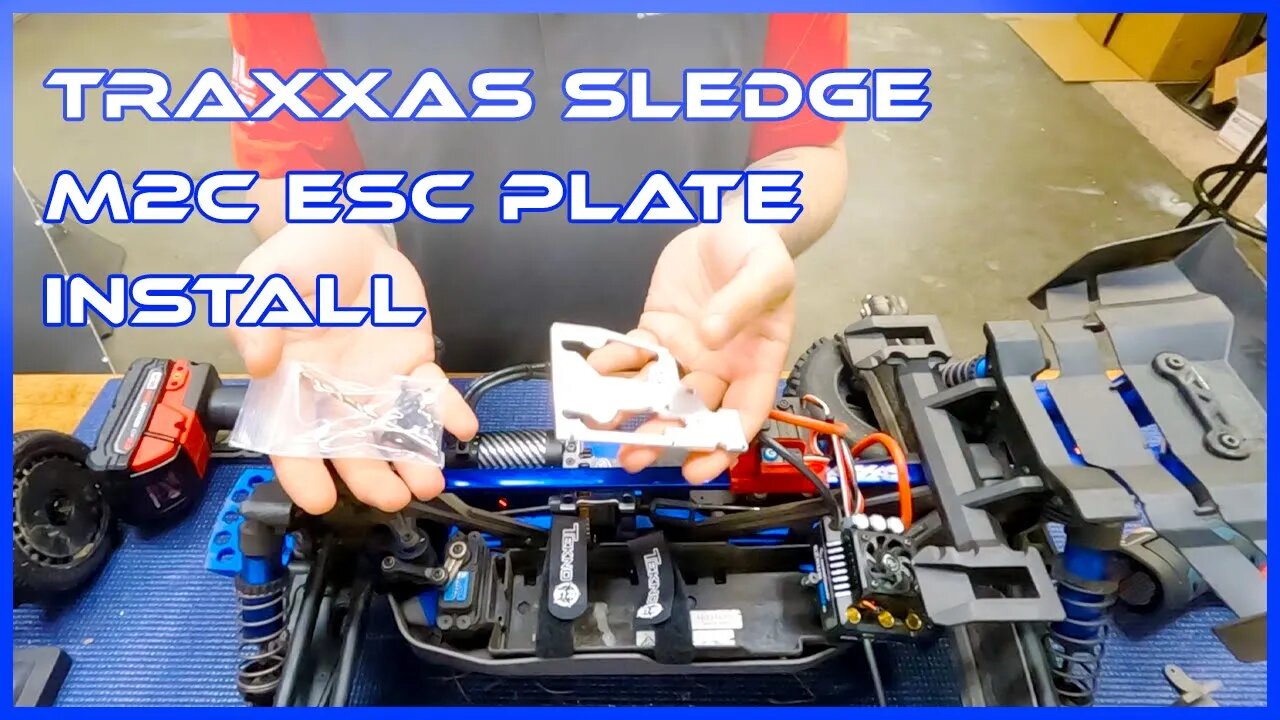 Traxxas Sledge M2c Esc Plate install