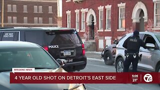 4-year-old shot on Detroit's east side