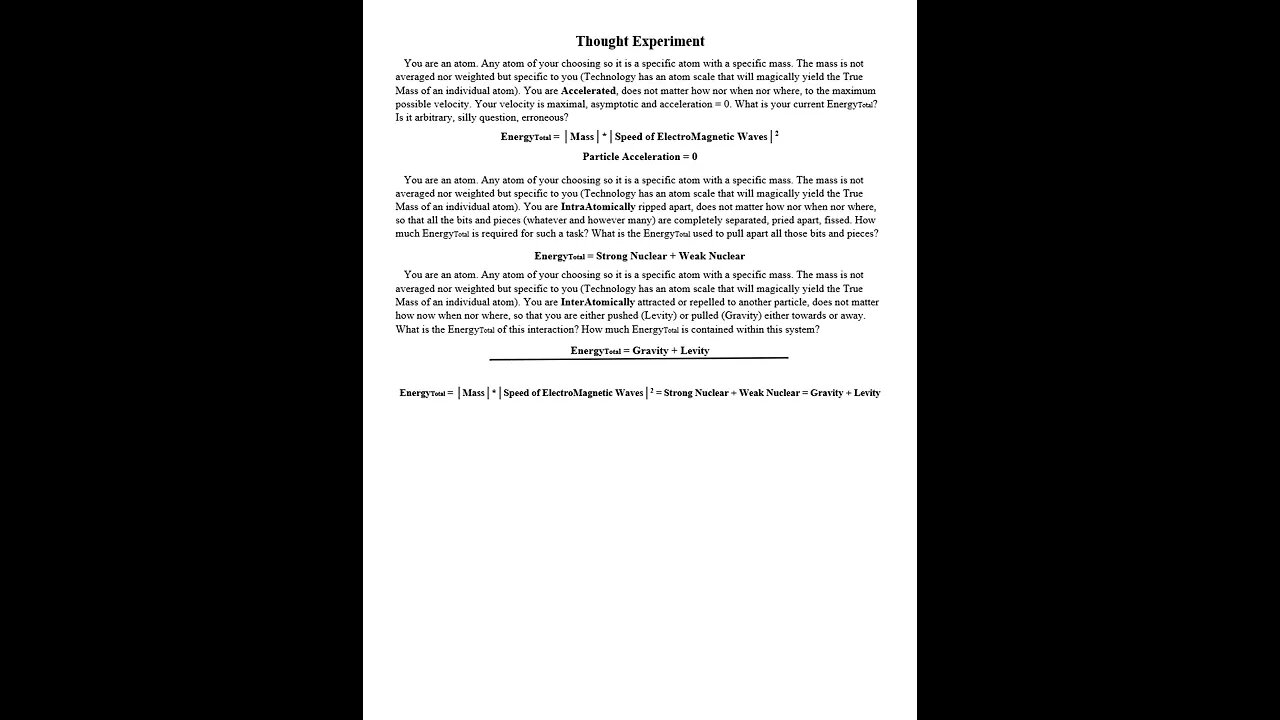 Thought Experiment