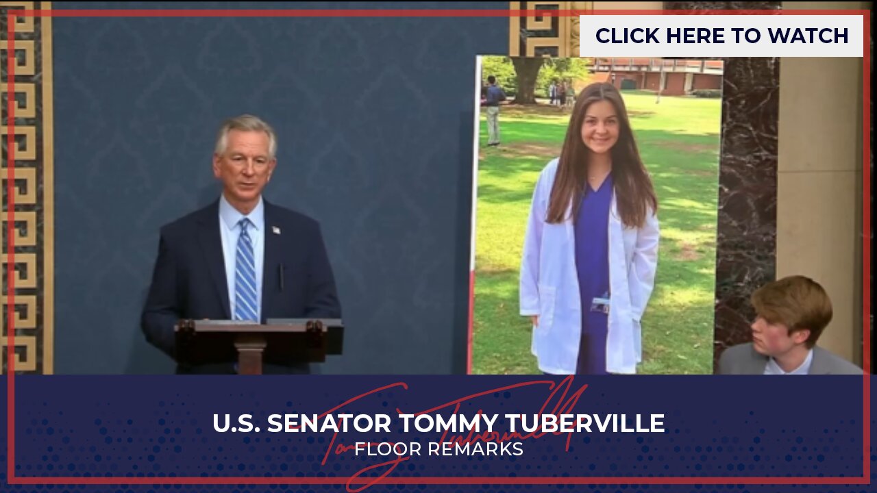 Coach Tuberville Speaks on Senate Floor to Honor Border Crisis Victims