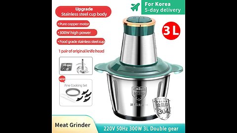 Electric Meat Mincer Grinder Vegetable Food Processor