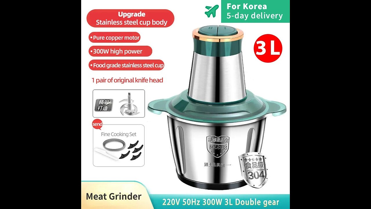 Electric Meat Mincer Grinder Vegetable Food Processor