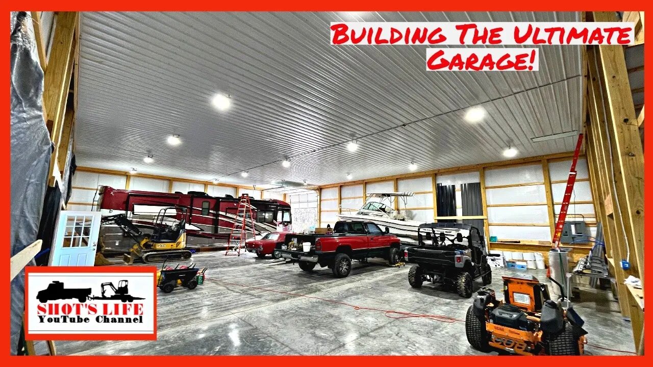 Building the Ultimate Garage | EPS 28 | Power, Hyperlite LED and Tool cart build | Shots Life